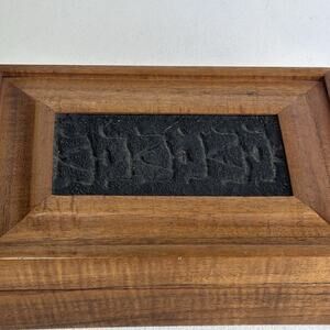 Handcrafted Wooden Keepsake Box Inset Textured Lid Trinket Jewelry Storage